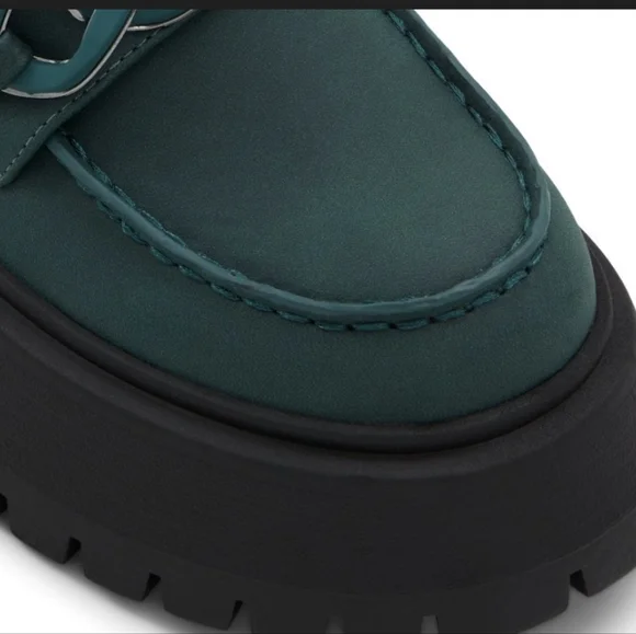 Call It Spring - Ragean Platform Loafers - Green - US7 - Picture 3 of 4